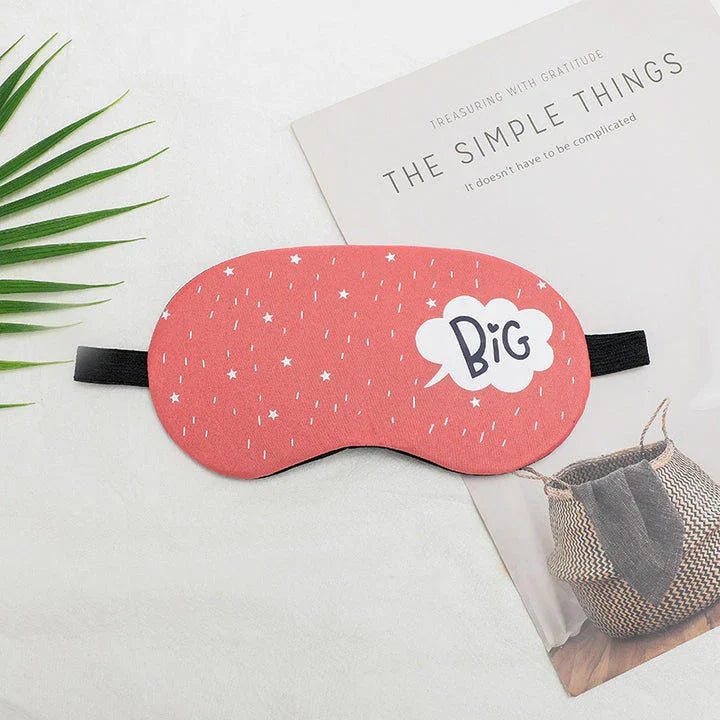 Premium cotton and silk sleep mask with adjustable strap for complete blackout and comfortable sleep