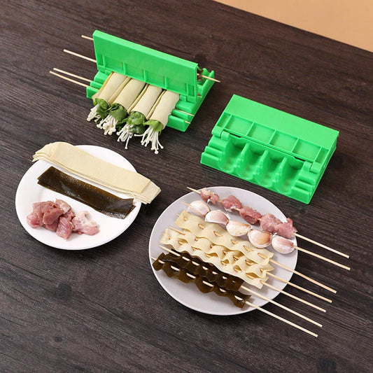 Multifunctional BBQ Skewers Tool for Effortless Grilling and Flawless Kebabs