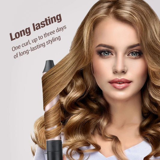 Premium 6-in-1 Fast Heating Hair Waver Iron with Automatic Temperature Control for Salon-Quality Curls at Home