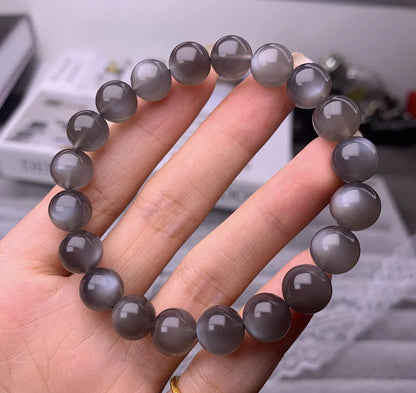 Black Moonlight Crystal Bracelet - A stylish and elegant accessory with a sleek, minimalist design