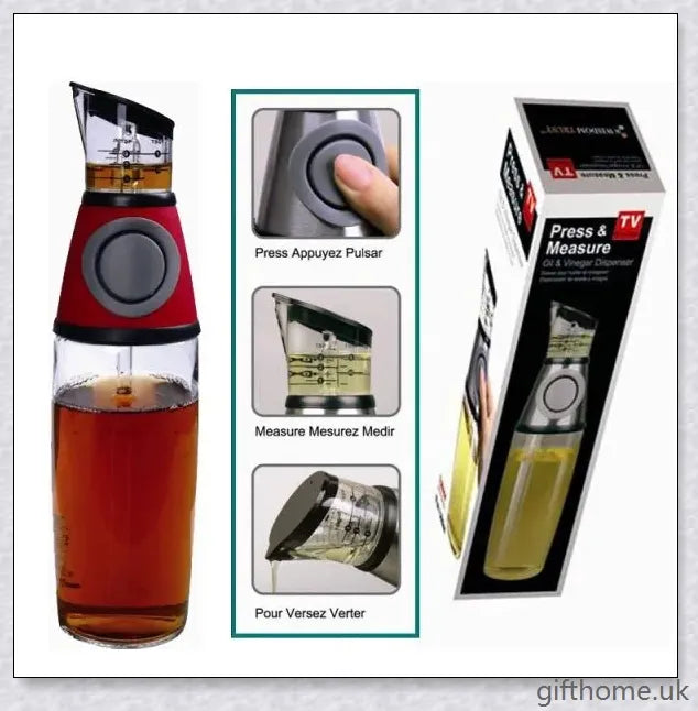 High-quality 500ml glass bottle for storing and displaying kitchen liquids such as oils, sauces, and condiments