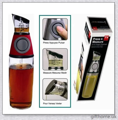 High-quality 500ml glass bottle for storing and displaying kitchen liquids such as oils, sauces, and condiments