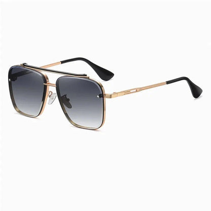 Sophisticated gradient pilot sunglasses with durable alloy frame and UV400 protected lenses for stylish British men