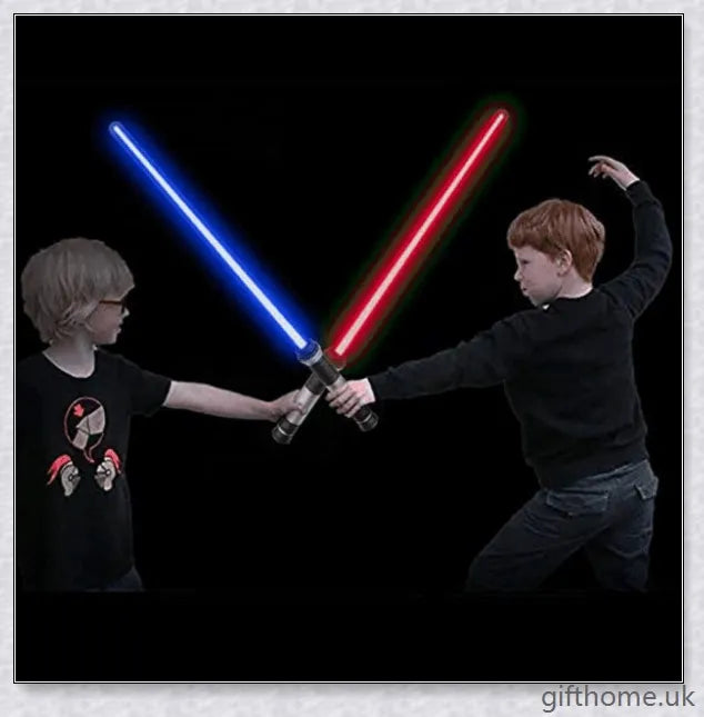 Darth Maul double-bladed lightsaber toy with vibrant LED lighting and realistic sound effects for epic Star Wars-inspired play