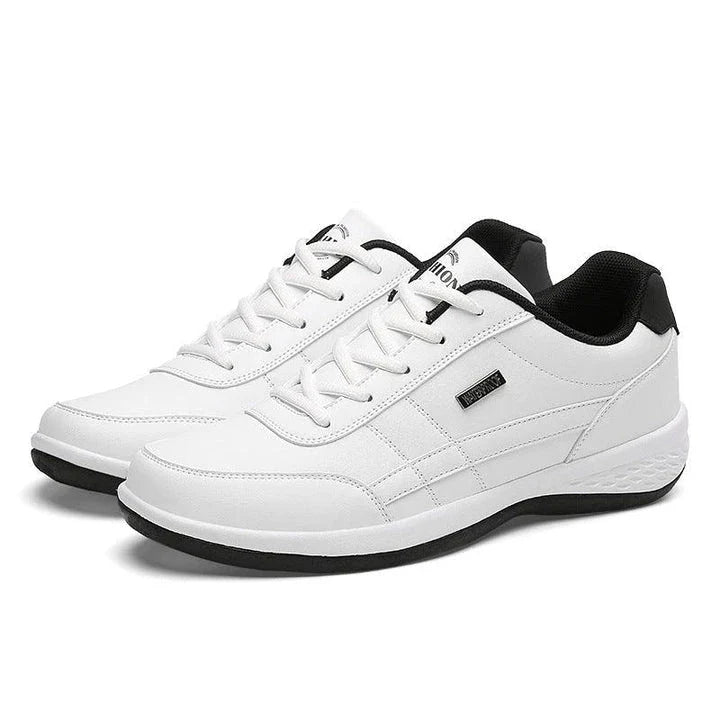 Premium British-made autumn and winter sports shoes with lightweight, wear-resistant construction and viscose sole technology for superior comfort and traction.