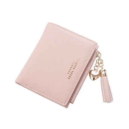 Premium genuine leather women's coin purse with zipper closure, available in black, brown, and navy colours, and multiple sizes.