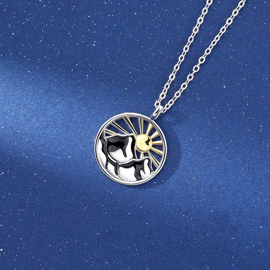 Elegant sterling silver personalised necklace with adjustable chain and customisable engraving
