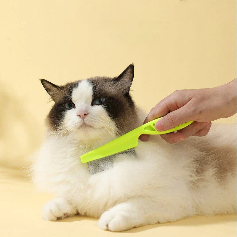 Flea Comb for Cats and Dogs - Grooming Tool for Pest Removal and Massage