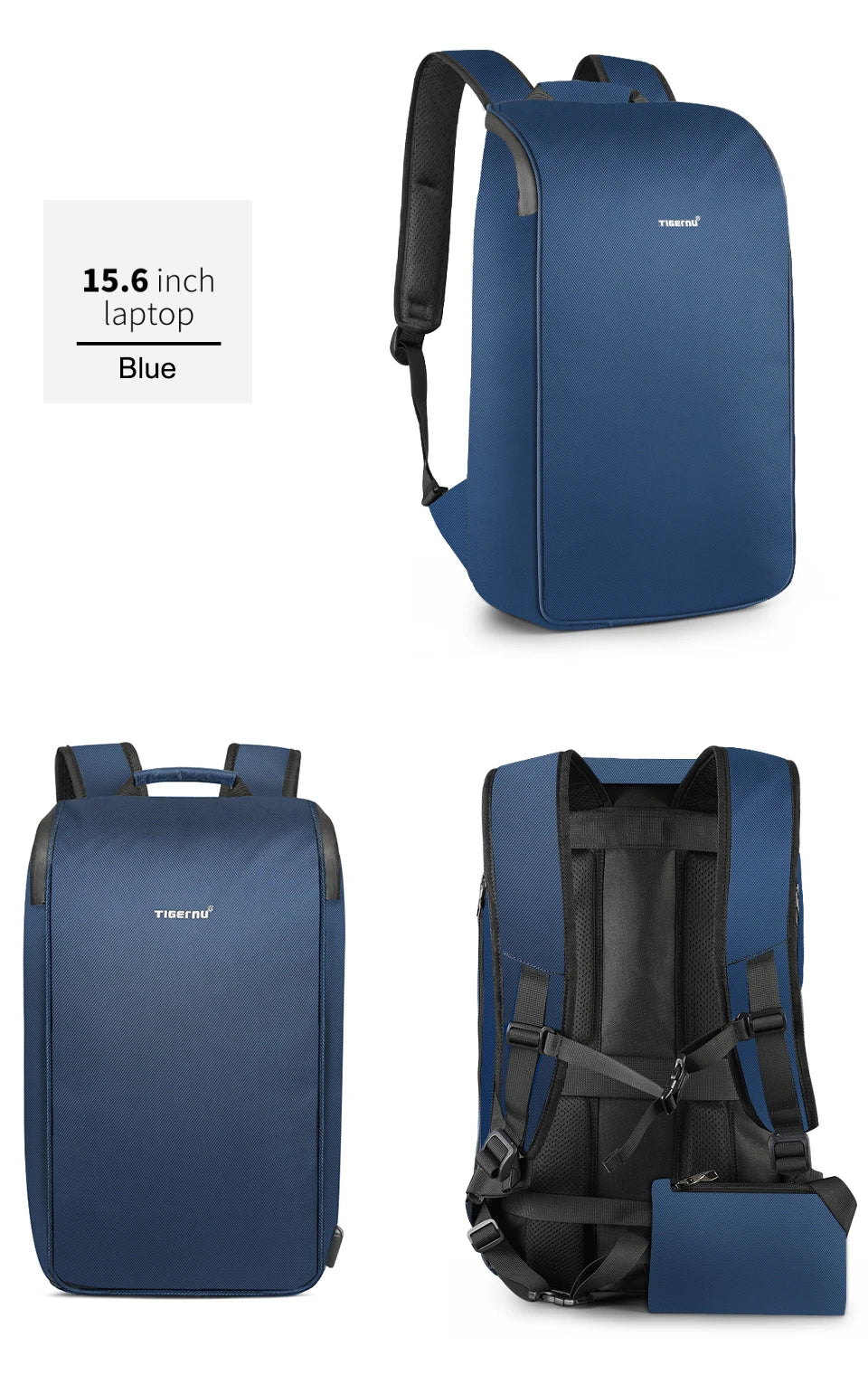 Premium high-capacity USB backpack with 15.6-inch laptop compartment, USB charging port, and durable water-resistant construction