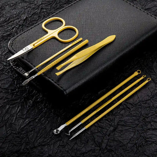 Premium Stainless Steel Nail Clipper Set with Portable Travel Case for Salon-Quality Grooming at Home