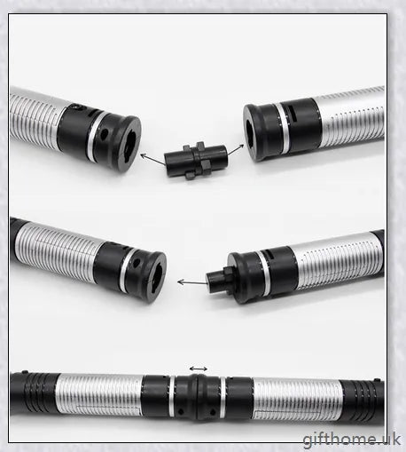 Premium dual-bladed lightsaber with sleek silver hilt, vibrant light modes, and sound effects for authentic Star Wars gameplay