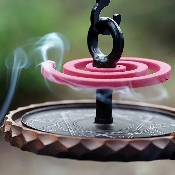 Premium Outdoor Mosquito Coil Tray in White Oak with elegant wooden design for stylish mosquito protection