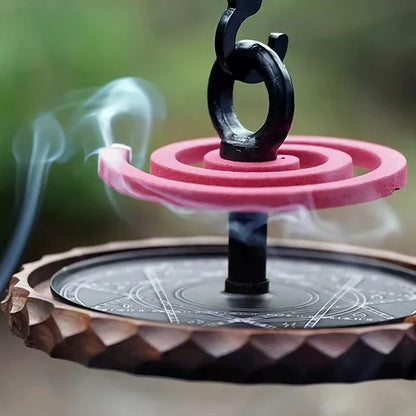 Premium Outdoor Mosquito Coil Tray in White Oak with elegant wooden design for stylish mosquito protection