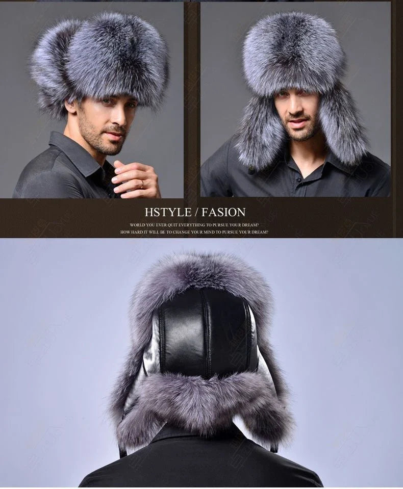 Premium insulated Ushanka hat made of durable artificial leather for optimal warmth and comfort in cold British weather