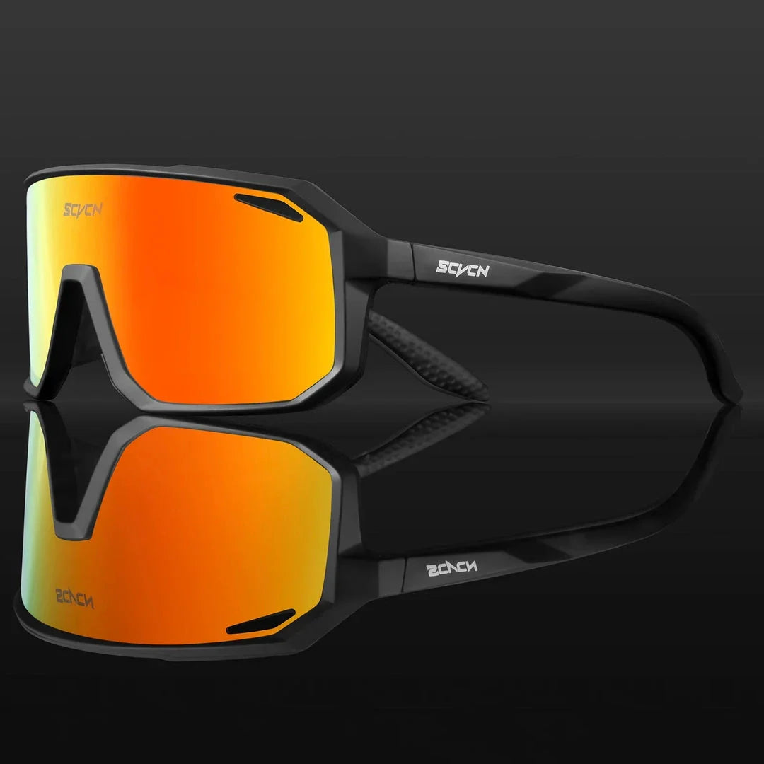 Multi-Sport UV400 Polycarbonate Sunglasses with TR-90 Frame for Cycling, Hiking, and Outdoor Activities