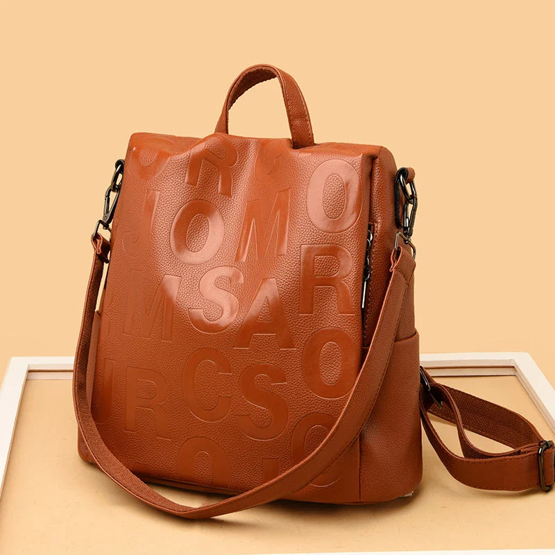 Stylish and spacious British women's backpack with premium materials and multiple compartments for everyday use