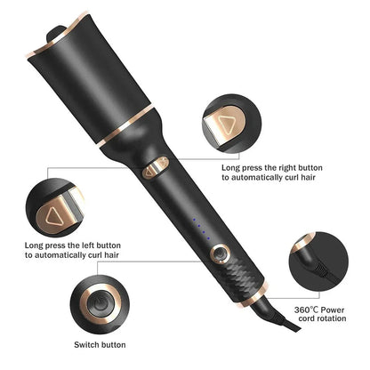 Professional Automatic Hair Curler with advanced ceramic technology for creating salon-quality curls and waves at home