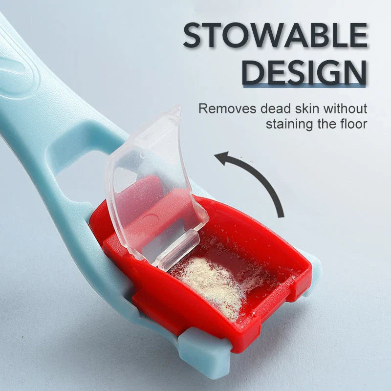 Premium Callus and Corn Remover Set with razor-sharp blade, ergonomic handle, and dander container for effective and hygienic foot care