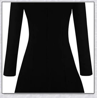 Elegant long-sleeved Peter Pan collar dress in multiple colours, perfect for Halloween or casual wear
