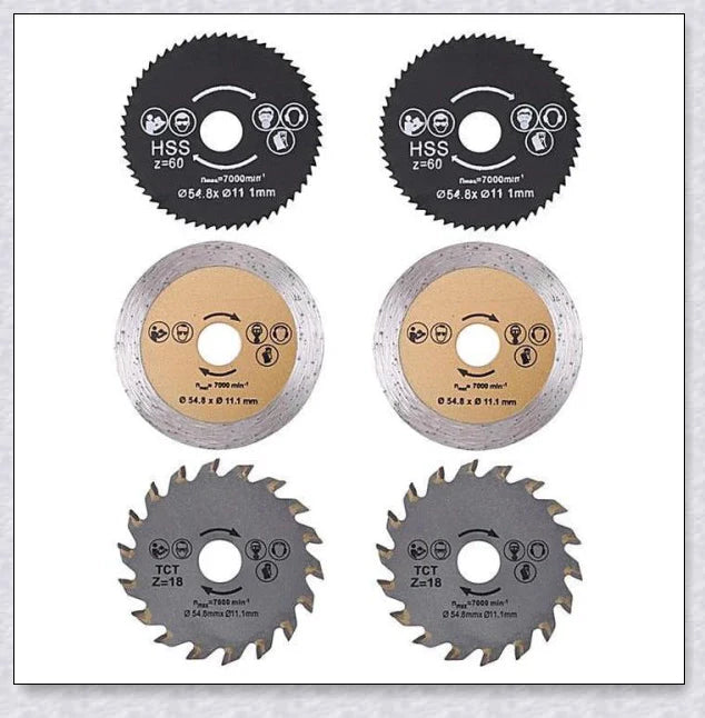 A powerful multi-function circular saw with a 400-watt motor and 3,700 RPM, cutting through various materials with precision