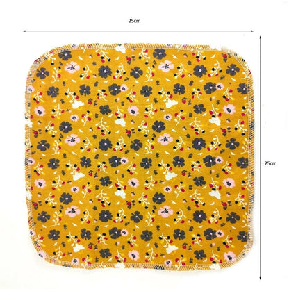 Premium cotton cleaning cloths in vibrant colours for efficient, streak-free cleaning on various household surfaces