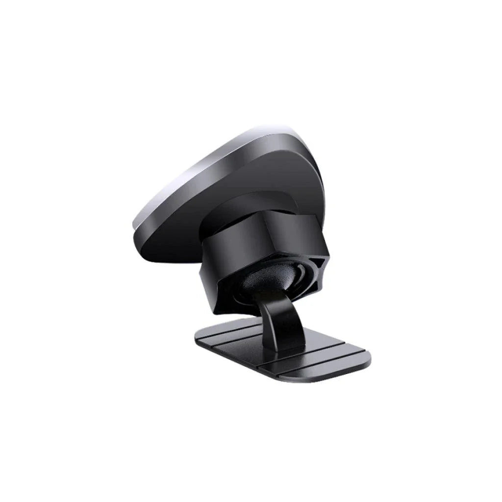 Compact magnetic phone mount with adjustable ball joint for secure in-car use