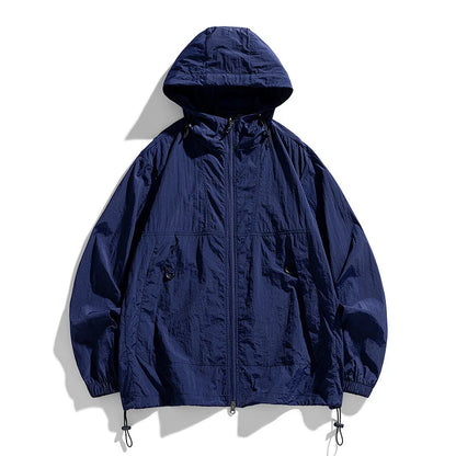 A lightweight, versatile outdoor jacket made from premium nylon fabric, perfect for British adventures and outdoor activities.
