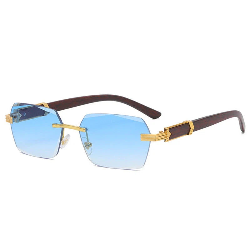 Rectangle fashion sunglasses with sleek, modern frames and mirror gradient lenses that provide UV400 protection.