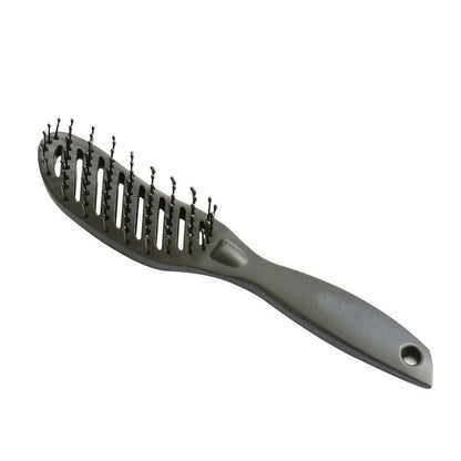 Premium anti-static curved hair comb with ergonomic design for salon-worthy styling and volume