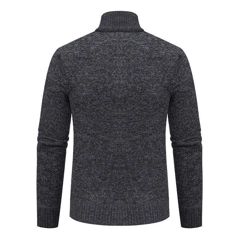 Premium slim-fit jacket with stand collar in a range of classic colours, made from high-quality chenille fabric for exceptional warmth and comfort.