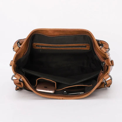 Fashionable PU Leather Bucket Bag with Spacious Interior and Comfortable Single Strap