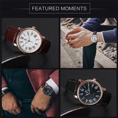 Premium mechanical wristwatch with a sleek, classic British design and durable construction