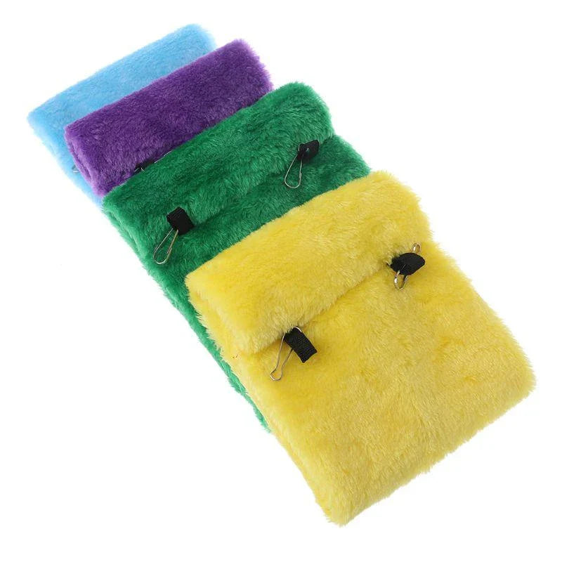 Luxurious plush hanging bird bed with supportive foam interior for cosy napping and relaxation