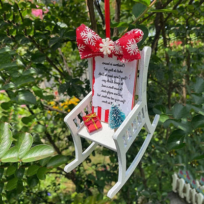 Charming Christmas ornament featuring a rustic-style 'Christmas in Heaven' design as a memorial for departed loved ones