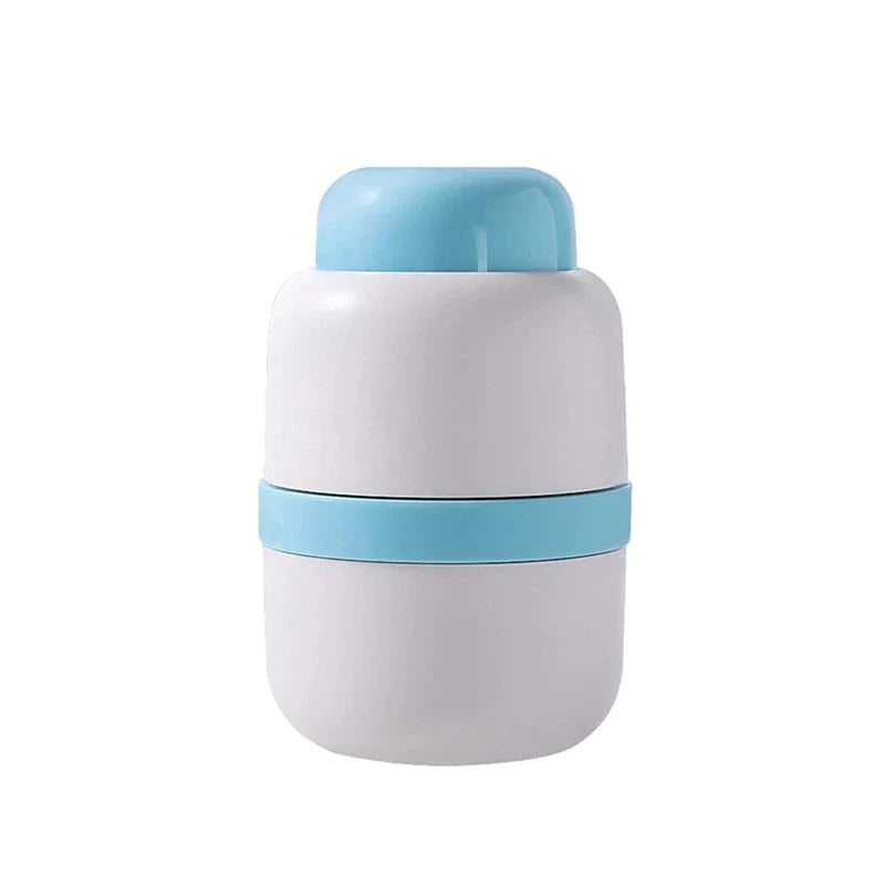 Portable 2-in-1 Pill Box with Pill Cutter, a compact and versatile medication organiser with cutting capabilities