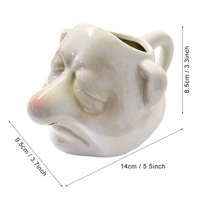 Ceramic Big Nose Egg Separator, a quirky and practical kitchen tool for effortless egg separation