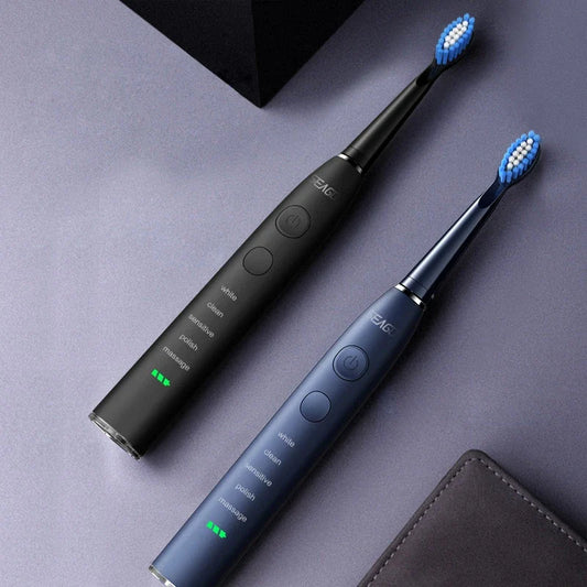 Premium Electric Sonic Toothbrush with Wireless Charging and Replacement Heads for Comprehensive Dental Care