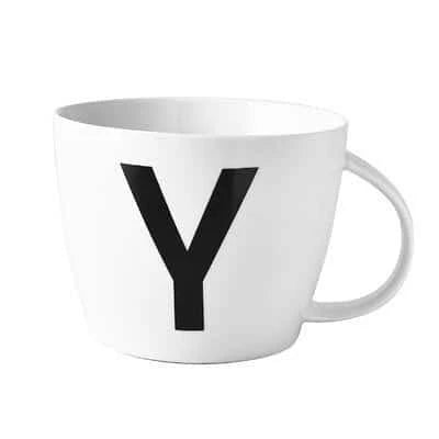 Premium personalised ceramic mug with initial design, offering a stylish and functional solution for daily beverages
