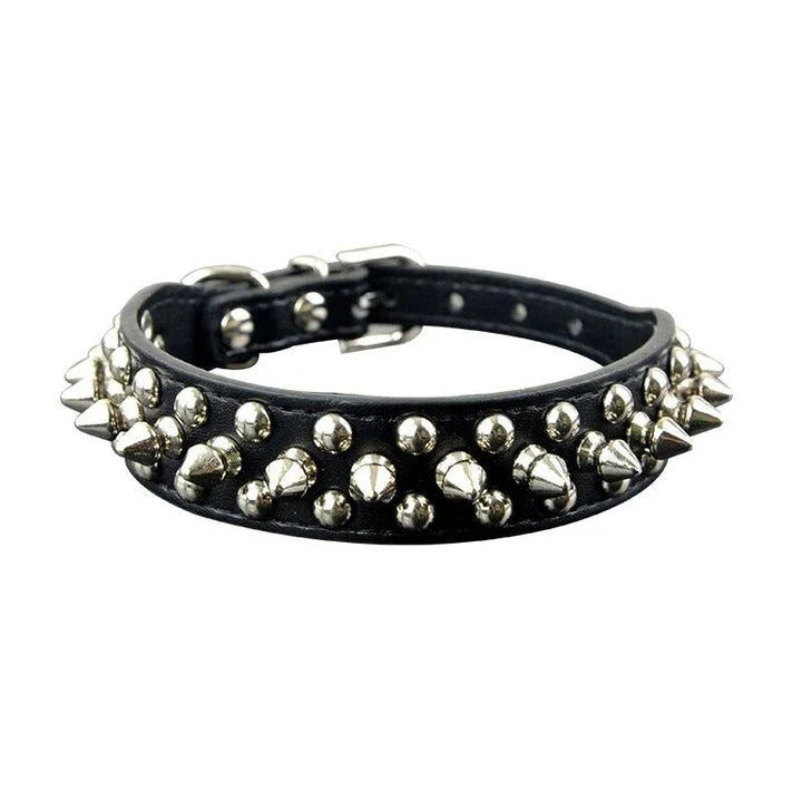 Premium quality PU leather pet collar in various colours and sizes for stylish dogs
