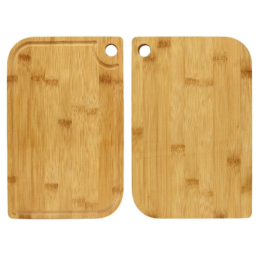 Premium natural bamboo chopping board with a sleek and modern design, providing a durable and scratch-resistant surface for all your food preparation needs.