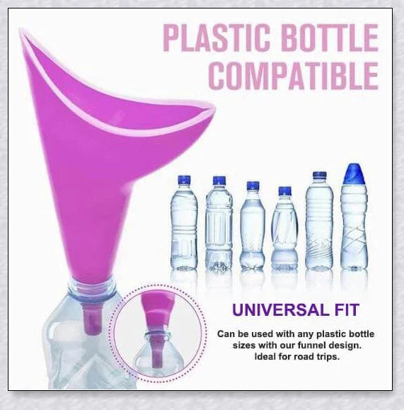 Premium No-Squat Female Urinal - Discreet, Reusable & Splash-Proof (3 Pack)
