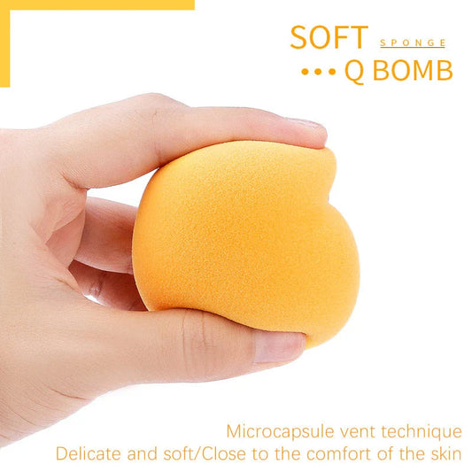 Premium Mango-Shaped Makeup Sponge for Seamless Blending and Flawless Makeup Application