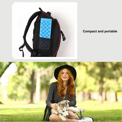 Foldable, waterproof camping mat made of high-quality XPE foam with honeycomb protrusions for added comfort and support