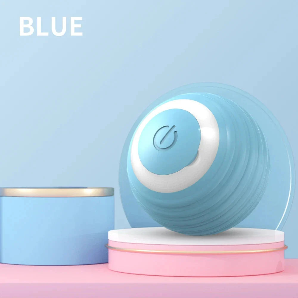 Interactive electric cat toy with 360-degree rotation and obstacle avoidance for endless play