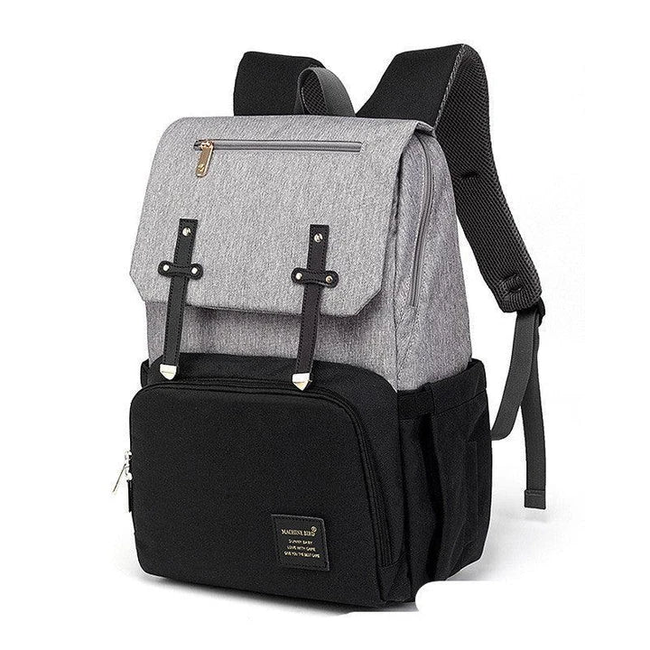 A stylish and practical mummy backpack with multiple pockets, perfect for organising and transporting all your parenting essentials.