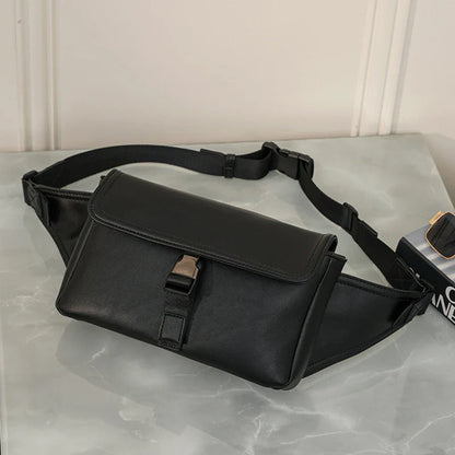 Premium quality large capacity shoulder bag in sleek black colour with latch closure and interior pockets, perfect for modern British lifestyle
