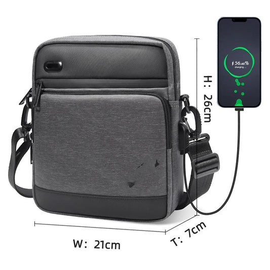 Jitian Mini Messenger Bag with Oxford Fabric Construction and Stylish Upgrade Options