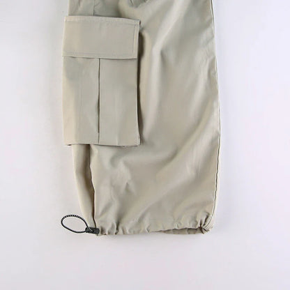 Personalised side pocket cargo trousers in grey, featuring a relaxed fit and practical pockets for everyday use.