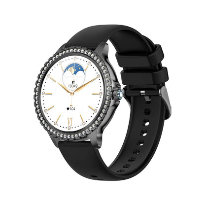 Stylish smart watch with heart rate, blood pressure, and blood oxygen monitoring for an active lifestyle