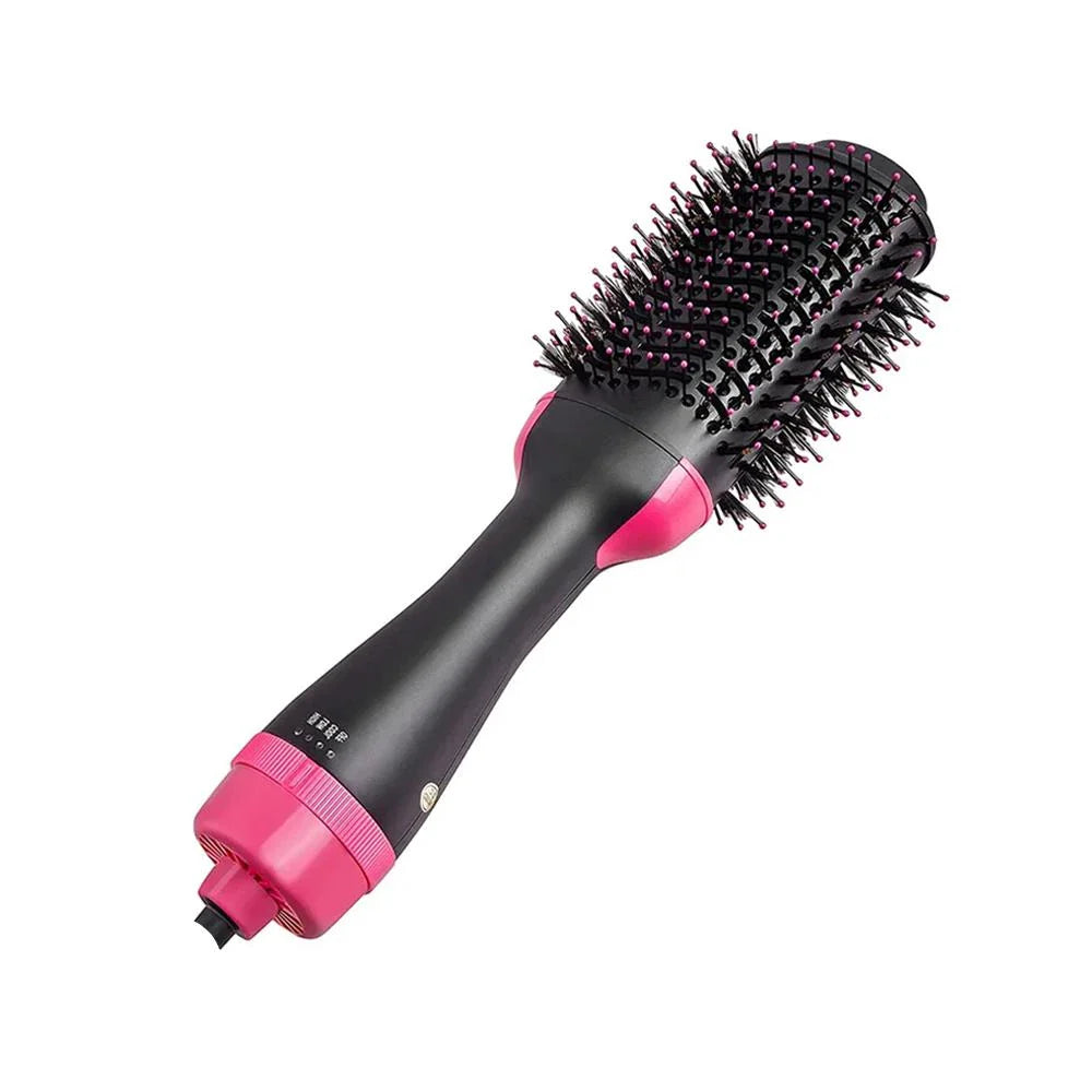 A 3-in-1 hair styling tool that combines a hair dryer, volumizer, and curler for salon-quality results at home